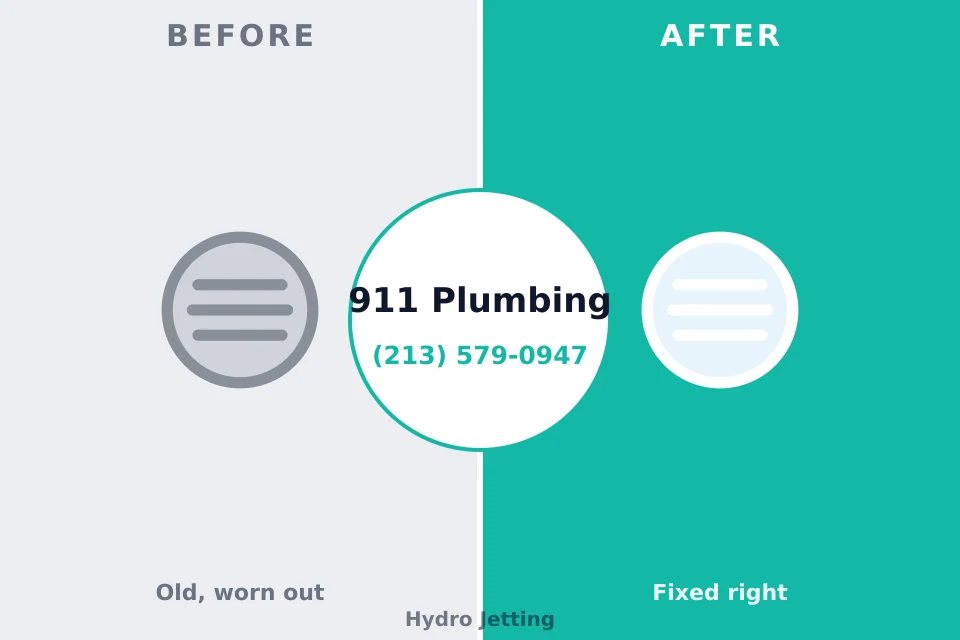 Before and after: plumbing repair Mayfield, PA